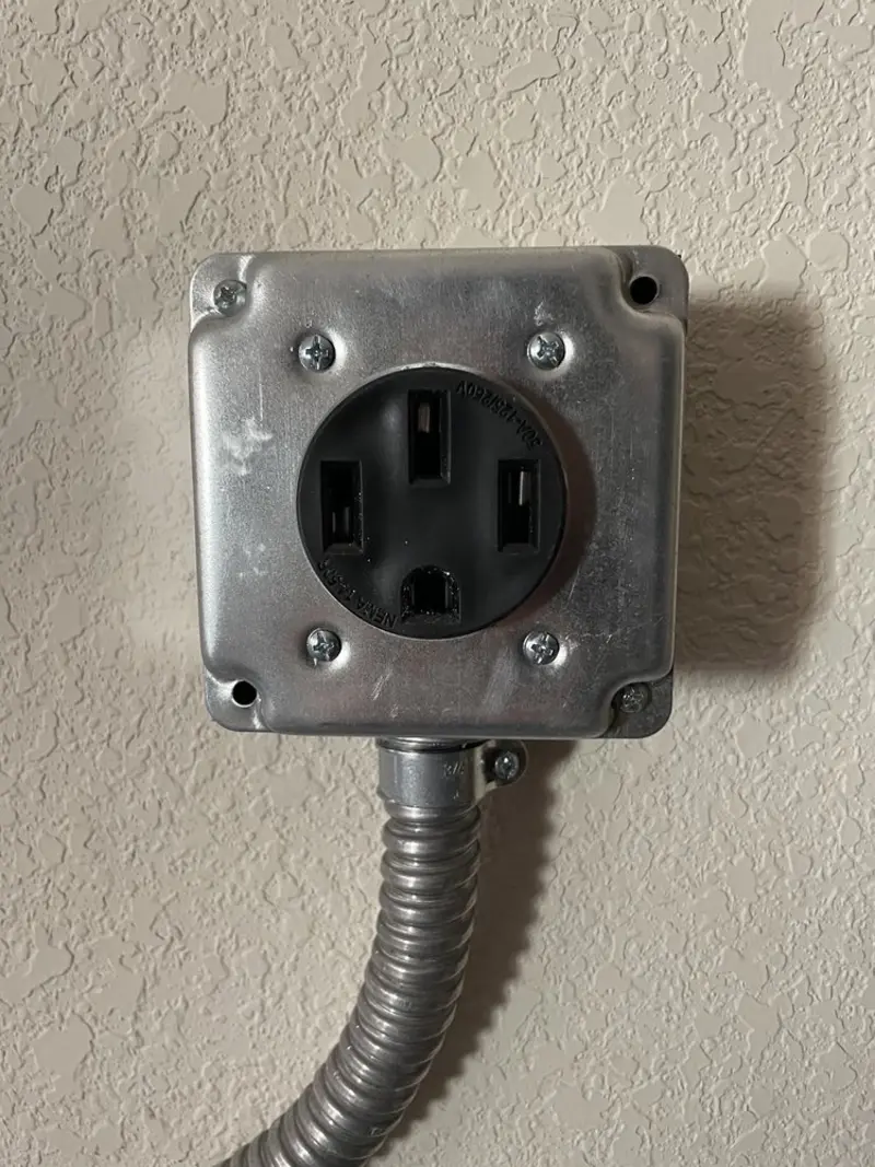NEMA 14-50 outlet installed for Smart Home Electrical in West Deer