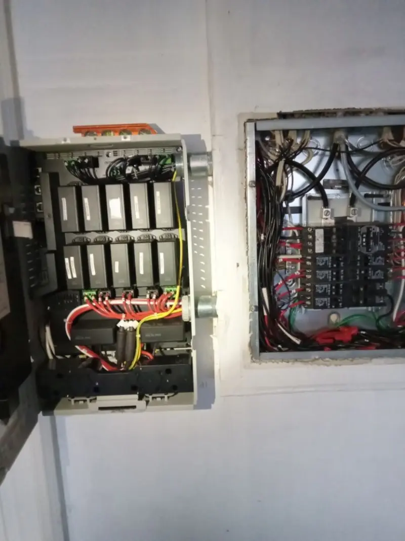 Electrical panel upgrade completed for Security Camera Wiring in West Deer